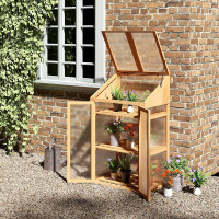 Woodside Wooden Greenhouse/Growhouse H120xW69xD51cm