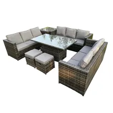 Birmingham 11 Seater Outdoor Rattan Sofa Set