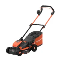 Yard Force 1400W 34cm Electric Lawnmower with 35L Grass Bag and Rear Roller - EM N34B
