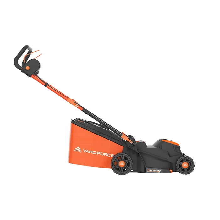 Yard Force 1400W 34cm Electric Lawnmower with 35L Grass Bag and Rear Roller - EM N34B