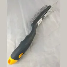 BBQ Oven Grill Kitchen Metal Wire Cleaning Brush & Scraper Bristles Remover