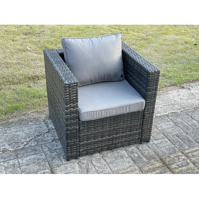 Outdoor Rattan Garden Set Corner Furniture Dining Table Set Heater Lounge Chairs Dark Grey 8 Seater
