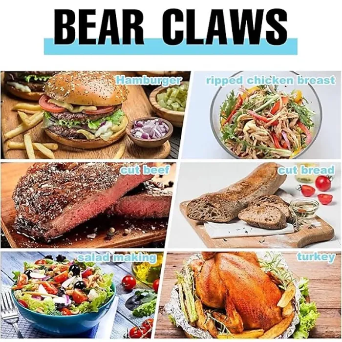 Pulled Pork Meat Claws, 4 Pack Bear Claw Meat Separators for BBQ