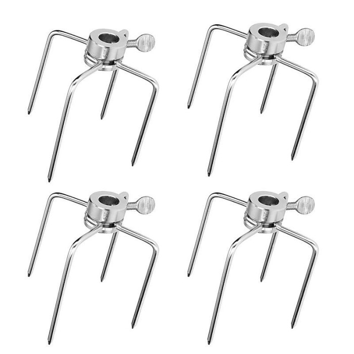 Stainless Steel BBQ Skewers, Heavy Duty, Reusable, Outdoor Barbecue Meat Forks