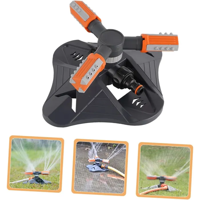 Automatic lawn watering system with sprinkler head, practical and perfect for lawns and green spaces