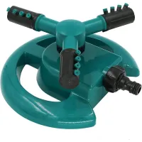 360 degrees Rotating Lawn Sprinkler3/4" Quick Connect Garden Sprinkler Automatic Rotating Sprinkler for Large Area Watering System