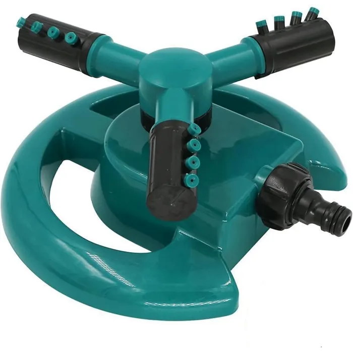 360 degrees Rotating Lawn Sprinkler3/4" Quick Connect Garden Sprinkler Automatic Rotating Sprinkler for Large Area Watering System