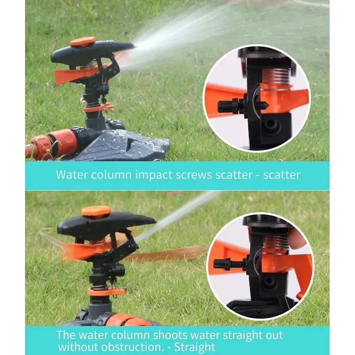 Garden Sprinkler, 360 Degree Adjustable Rotating Garden Sprinkler Head, Covers Large Area, Garden Irrigation System
