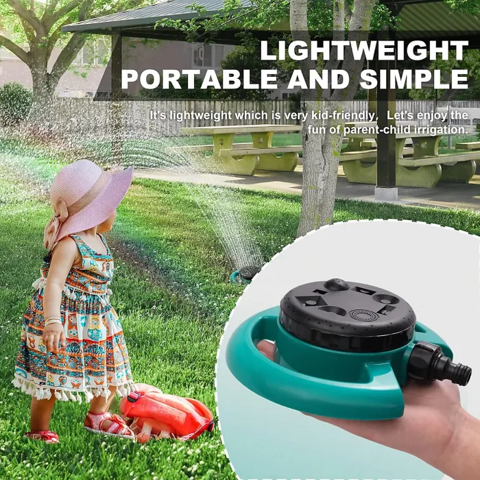 8-Mode Garden Sprinkler, Turret Sprinkler, Multi-Purpose Garden Sprinkler for Small Areas, Suitable for Plant Irrigation