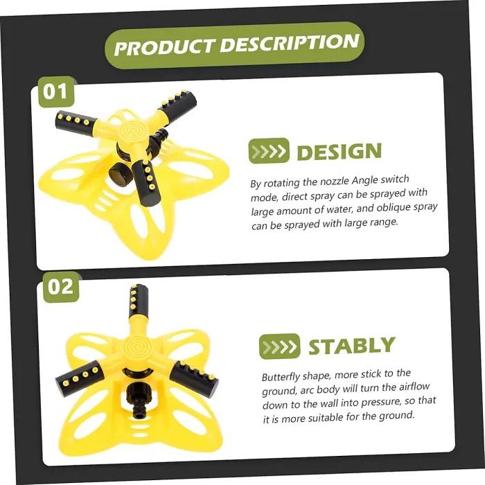 360 degrees Garden Sprinkler, Lawn Sprinkler, Lawn Sprinkler, Rotating Sprinkler, Gardening Tools