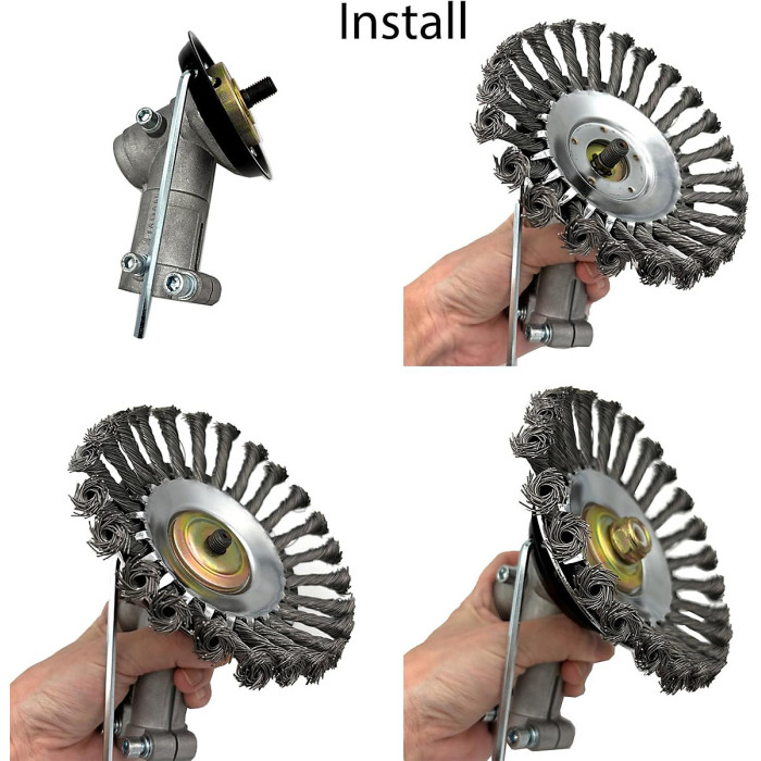 5-Piece Universal Brushcutter Repair Kit, Metal Nuts, Fixing Plates, Blade Adapter, Durable Mower Replacement Parts