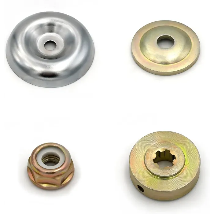 5-Piece Universal Brushcutter Repair Kit, Metal Nuts, Fixing Plates, Blade Adapter, Durable Mower Replacement Parts