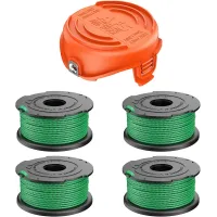 Lawn Mower Accessory Kit SF-080-BKP/90583594, 4 Spools, 1 Cover, Grass Cutting Head, Durable Replacement
