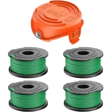Lawn Mower Accessory Kit SF-080-BKP/90583594, 4 Spools, 1 Cover, Grass Cutting Head, Durable Replacement