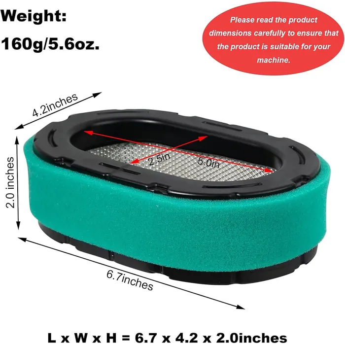 Air Filter with Pre-Filter for MTD Kohler KT610-KT745, 19-26HP Mowers, 32 083 09-S, Durable Replacement