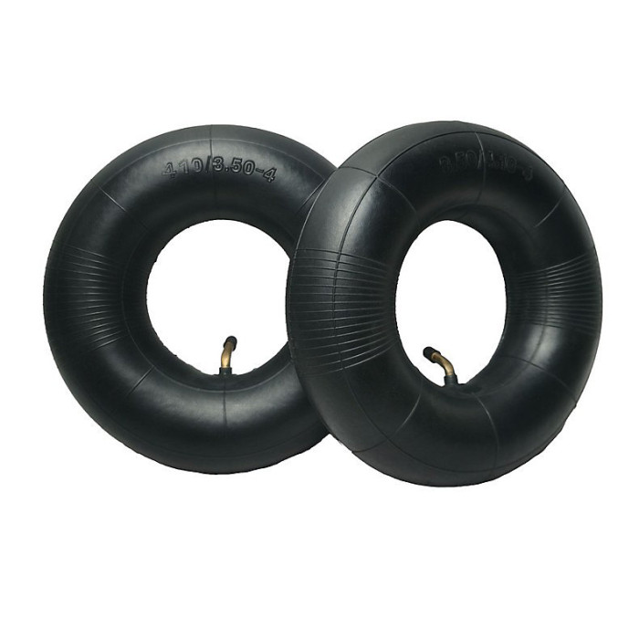 2-Pack 4.10/3.50-4 Inner Tubes, Heavy Duty, Curved Bar, for Lawn Mowers, 4" Carts, Golf Carts, Durable Replacement