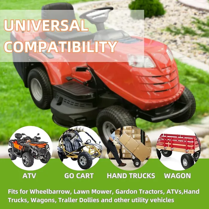 2-Pack 4.10/3.50-4 Inner Tubes, Heavy Duty, Curved Bar, for Lawn Mowers, 4" Carts, Golf Carts, Durable Replacement