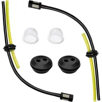 2-Set Universal Fuel Filter Kit, Rubber Hose, Primer Bulb, Tank Seal, for Grass Trimmers & Brush Cutters, Durable