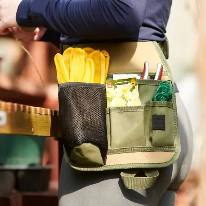 Practical unisex fanny pack for gardening, flower arranging, tools, storage, multi-pockets