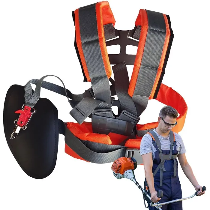 W-1 Lawn Mower Shoulder Strap, Upgraded Deluxe Soft Cushion Waist Strap, Comfortable and Labor-Saving