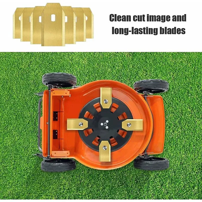 45 Pcs Titanium Trimmer Blades for Husqvarn/Automower/Yardforce/Gardena, 105, 310, 315, 320, 420, 430x, R40i