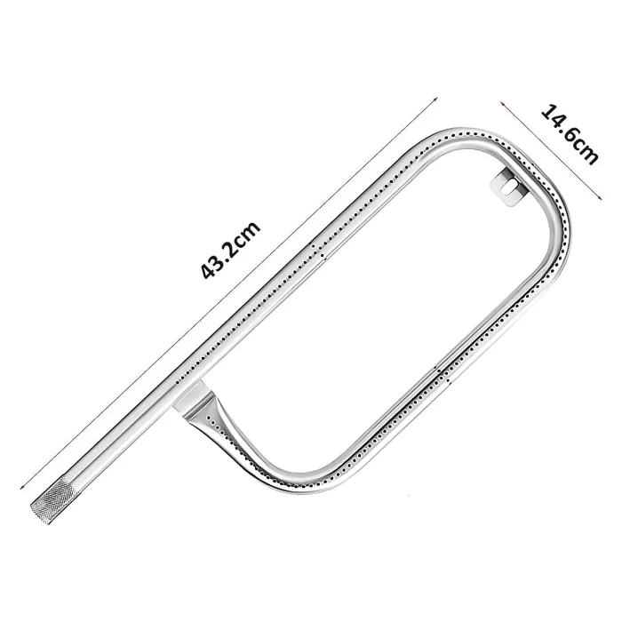 60040 43.2CM Replacement Burner for Weber Q100, Q120, Burner Tube for Weber Q1000, Q1200 Gas Grills.