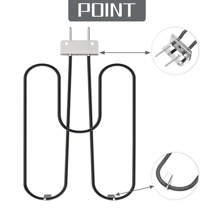 70127 BBQ Heating Elements Compatible with Weber Q2400 Q240 55020001 Grill, 230V, 2200W