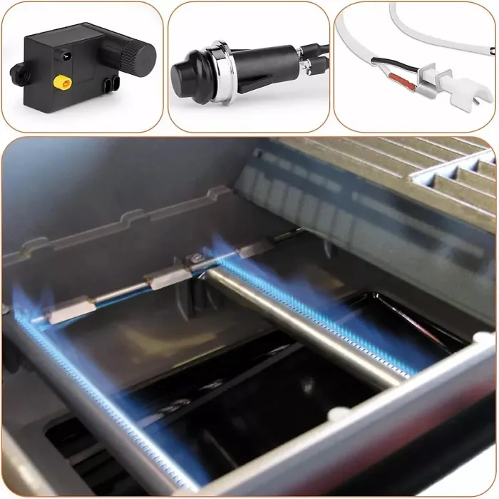 7642 Electronic Ignition Kit for Weber Spirit E210, S210, Spirit E310, Spirit S310 Grills with Front Controls