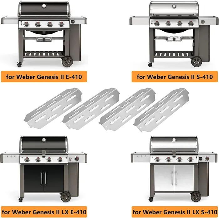 304 Heat Plate for Weber Genesis II 410 12.5"Heat Strip for Weber GS4 Genesis II/LX 400 Series, Genesis II E410/S410, II E435/S435