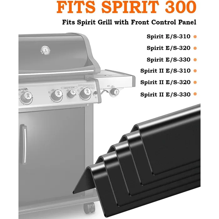 7636 15.3"Seasoning Stick for Weber Spirit 300 and GS4 Spirit II 300 315 320 330 S310 Grills with Front Controls, 5PCS Weber 67046