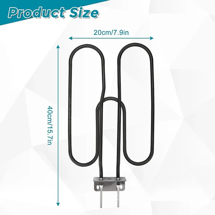 66631 Heating Element for Weber Q140 Electric Grill Q1400, 2200 W, stainless steel
