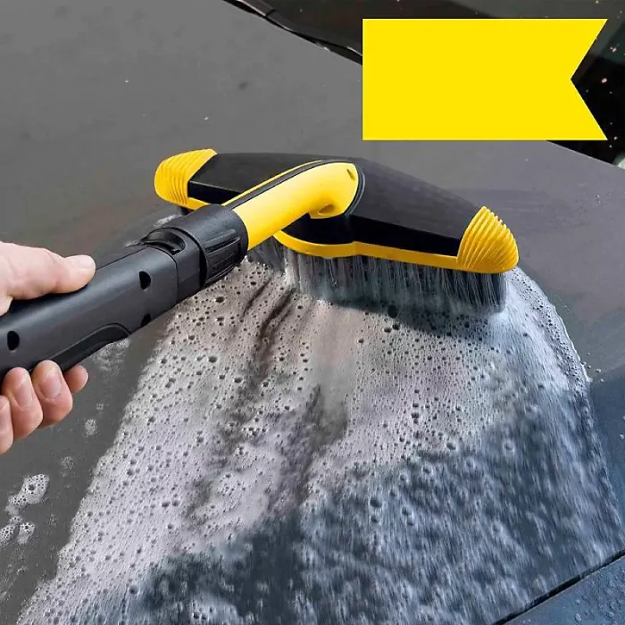 Compatible with Kärcher triangular brush, car washing machine accessories, garden attachments, black, one size