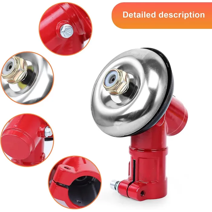 26mm Lawnmower Angle Drive - 9 Teeth, Universal Gear Head, for Lawnmowers, Silver