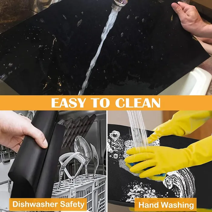 Outdoor grill mats, non-stick grill mats, 3-piece set of grill mats, baking mats, grill accessories, reusable, suitable for gas