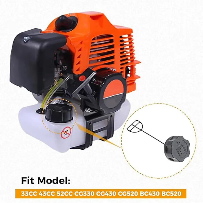 Pack of 2 Fuel Tank cover, 33mm Inner Diameter, Fits Lawnmowers, Brush Cutters, Hedge Trimmers