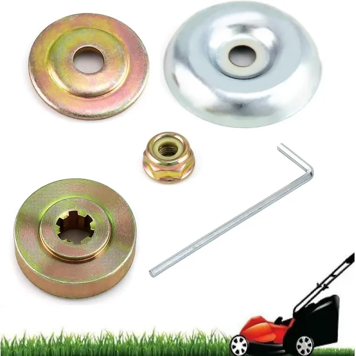 Universal Saw Blade Nut Retaining Kit, 5-Piece Mower Head Nut Set for Mowers and Accessories