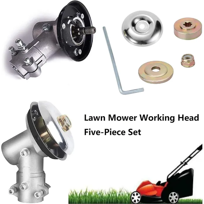 Universal Saw Blade Nut Retaining Kit, 5-Piece Mower Head Nut Set for Mowers and Accessories