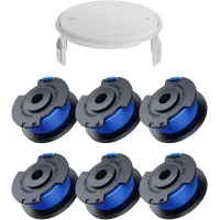 6 Pack AC14RL3A Replacement Spools for Ryobi One+ 18V, 24V, 40V, 1.6mm, 20.11m