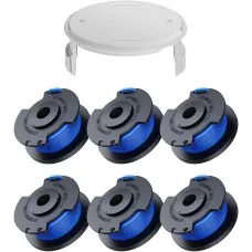 6 Pack AC14RL3A Replacement Spools for Ryobi One+ 18V, 24V, 40V, 1.6mm, 20.11m