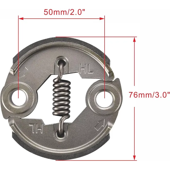 Heavy Duty Clutch with Spring for 2 Stroke 43cc, 47cc, 49cc Pocket Bike, Mini Quad