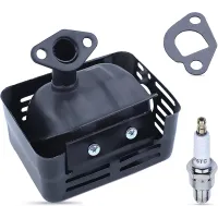 Muffler Exhaust with Tail Pipe for Honda GX160, GX200 5.5HP, 6.5HP Engine