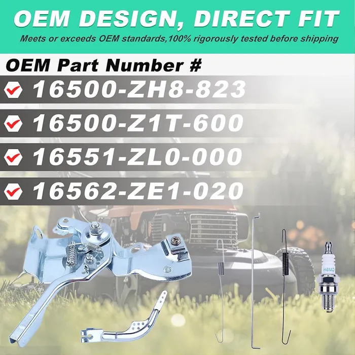 Throttle Assembly with Governor Spring for Honda GX160, GX200, GX140, 6 in 1 Kit