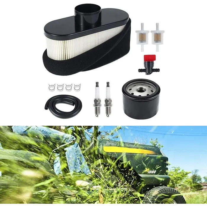 Air Filter Kit for Kawasaki FR651V, FR691V, FS481V, Oil Filter 49065-7007, 11013-0752