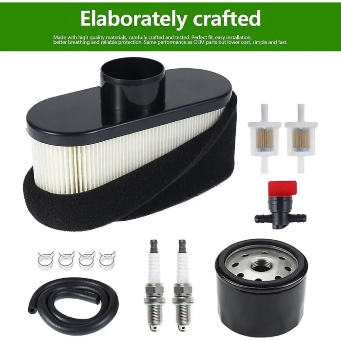 Air Filter Kit for Kawasaki FR651V, FR691V, FS481V, Oil Filter 49065-7007, 11013-0752