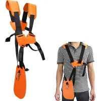Weeding Harness, Double Shoulder Strap for Brush Cutter, Nylon Chest Harness