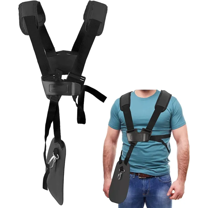 Durable Black Nylon Lawn Mower Strap for STIHL FS, KM Series, Adjustable