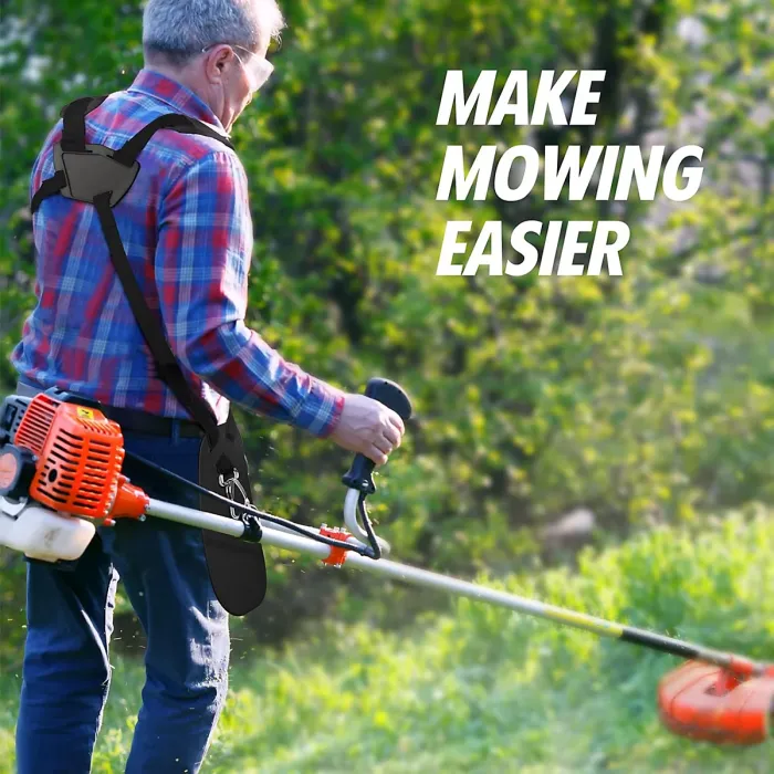 Durable Black Nylon Lawn Mower Strap for STIHL FS, KM Series, Adjustable