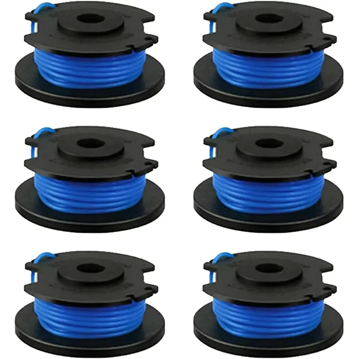 6 Pack AC14RL3A Replacement Spools for Ryobi 18V, 24V, 40V, 1.6mm, 3.4m