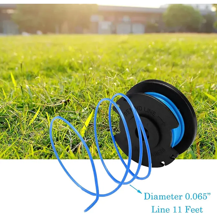 6 Pack AC14RL3A Replacement Spools for Ryobi 18V, 24V, 40V, 1.6mm, 3.4m