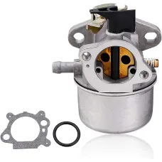 Metal Carburetor with Rubber Gasket for Briggs and Stratton Quantum 498965 Engine, Lawn Mower Carburetor with O-Ring
